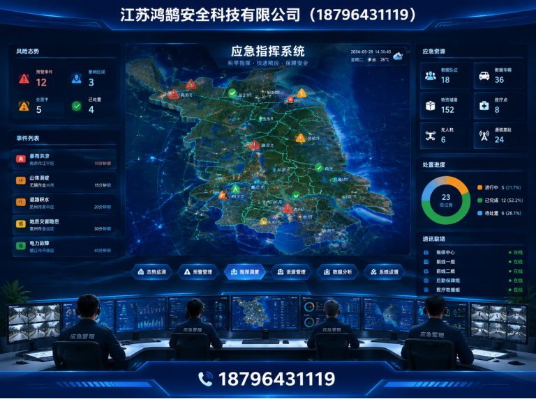 杭州应急指挥系统展示图